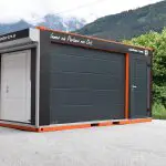 Mobiler Schauraum-Container | Garagentore, Industrietore und Rolltore