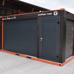 Mobiler Schauraum-Container | Garagentore, Industrietore und Rolltore